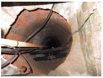 Figure 9: Well in shed (covers removed)