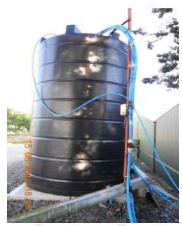 Figure 21: Tanks in which mains water and borehole water were blended and stored